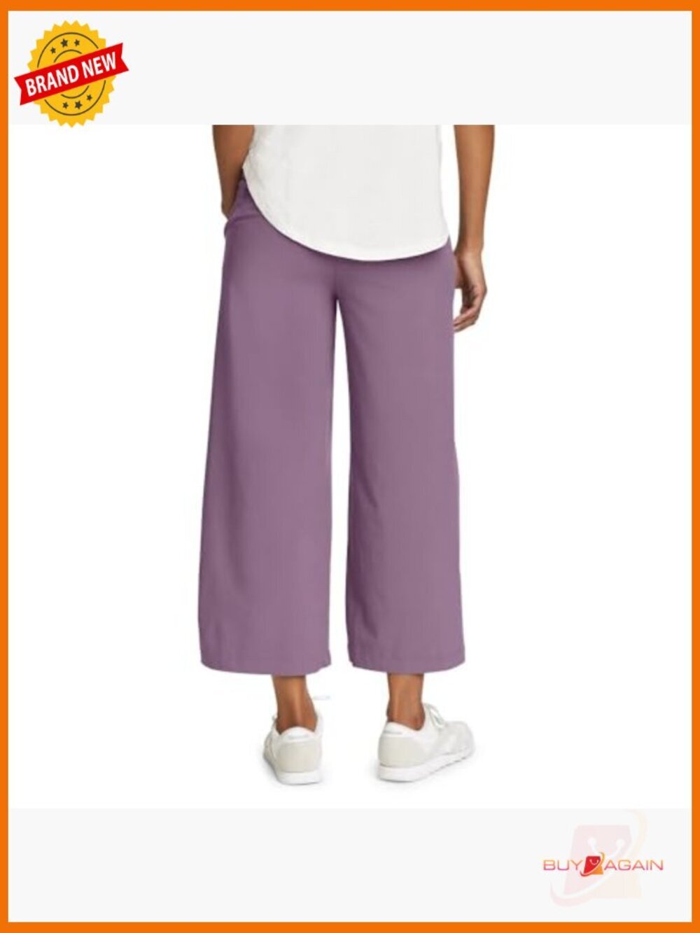 Wide Leg Crop Jogger Pants with UPF 50+ Sun Protection - Picture 2 of 4